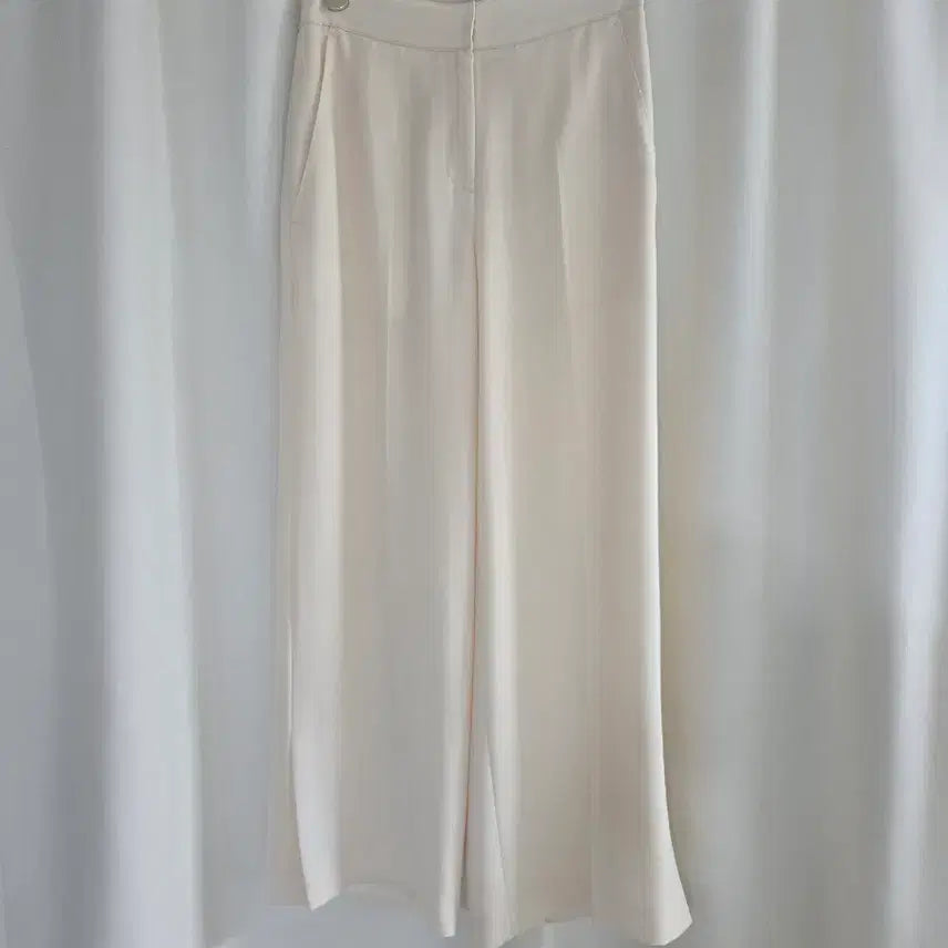 [BUNJANG] SJSJ Ivory Wide-Leg Slacks / SJSJ 와이드 슬랙스