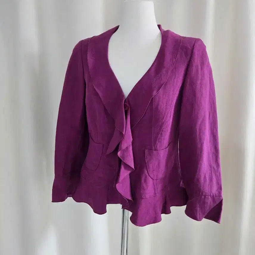 [BUNJANG] Giorgio Armani Collezioni Linen Jacket Purple / 아르마니 린넨 자켓