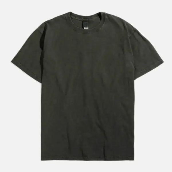 [BUNJANG] Good On Pigment Dye Short Sleeve T-Shirt Black L / 굿온 피그먼트 다잉 반팔 티셔츠 블랙 L