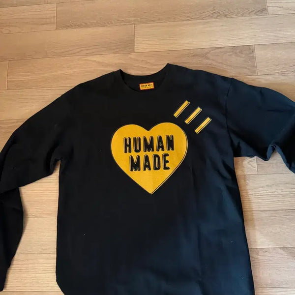 [BUNJANG] Human Made Heart Long Sleeve T-Shirt Black / [L]휴먼메이드 하트 긴팔 티셔츠 블랙