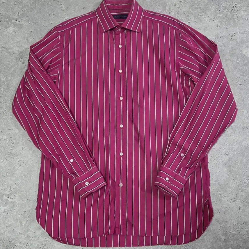 [BUNJANG] Ralph Lauren Purple Label Striped Shirt / RALPHLAUREN 퍼플라벨 스트라이프 셔츠/113