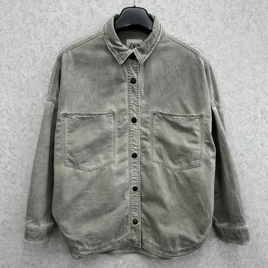 [BUNJANG] Zara Women's Loose Fit Denim Jacket (Size 95/M) / 95 자라 여자 루즈핏 데님 자켓