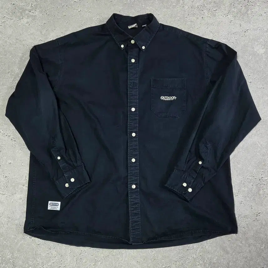 [BUNJANG] OUTDOORPRODUCTS Oversized Cotton Shirt / OUTDOORPRODUCTS 오버핏 셔츠/114