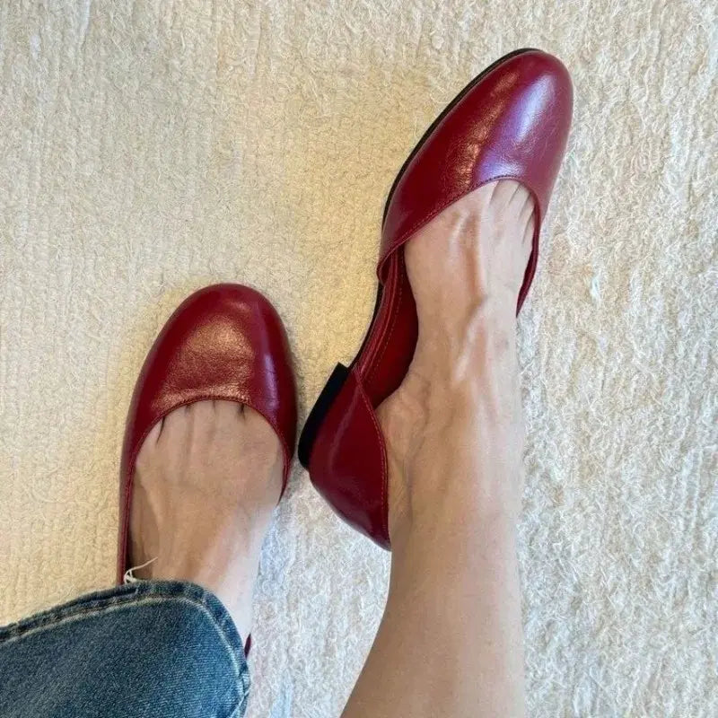 [BUNJANG] Red Ballet Flats / 플랫슈즈 레드
