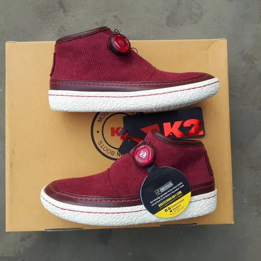 [BUNJANG] K2 230mm Wine Color Sports Shoes / k2 230