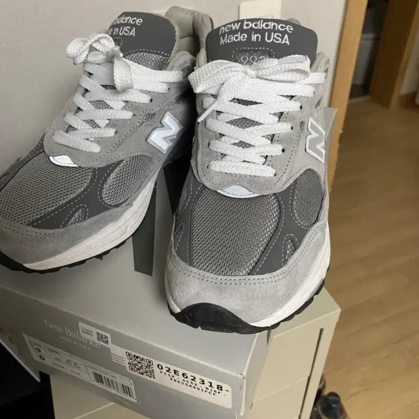 [BUNJANG] New Balance 992 Grey Suede Mesh Sneakers - Size 270 / 뉴발란스 992 그레이 스웨이드 메쉬 운동화270