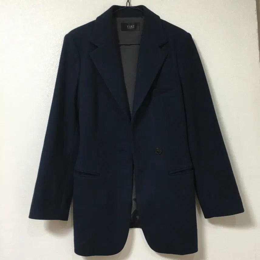 [BUNJANG] TIME Cashmere Wool Blazer Jacket / TIME 타임 캐시미어 울 블레이저 자켓 55
