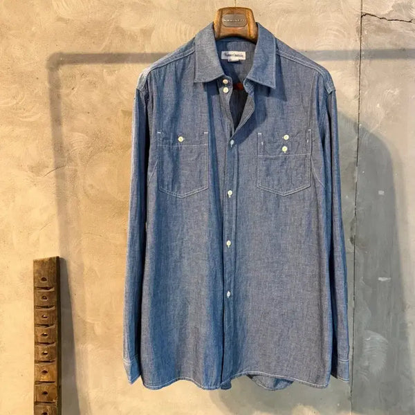 [BUNJANG] Nammer Clothing Chambray Shirt / 네이머클로딩 샴브레이 셔츠 남성105