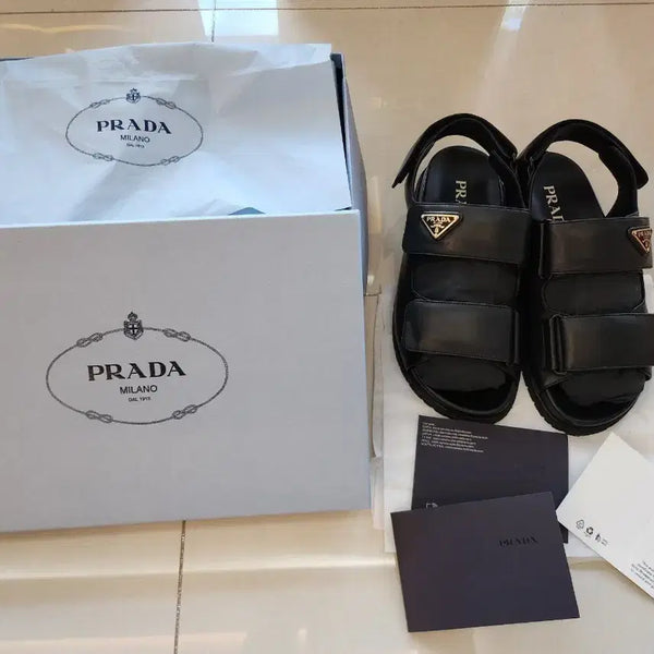 [BUNJANG] Prada Velcro Sandals 36.5 (235/240) / 프라다 벨크로 샌들 36.5. 사이즈 1X894N