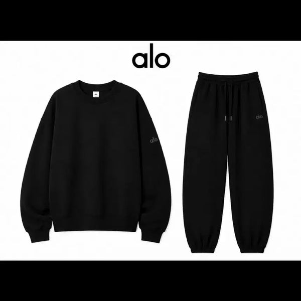 [BUNJANG] Alo Training Set Black / Alo 트레이닝 세트 블랙