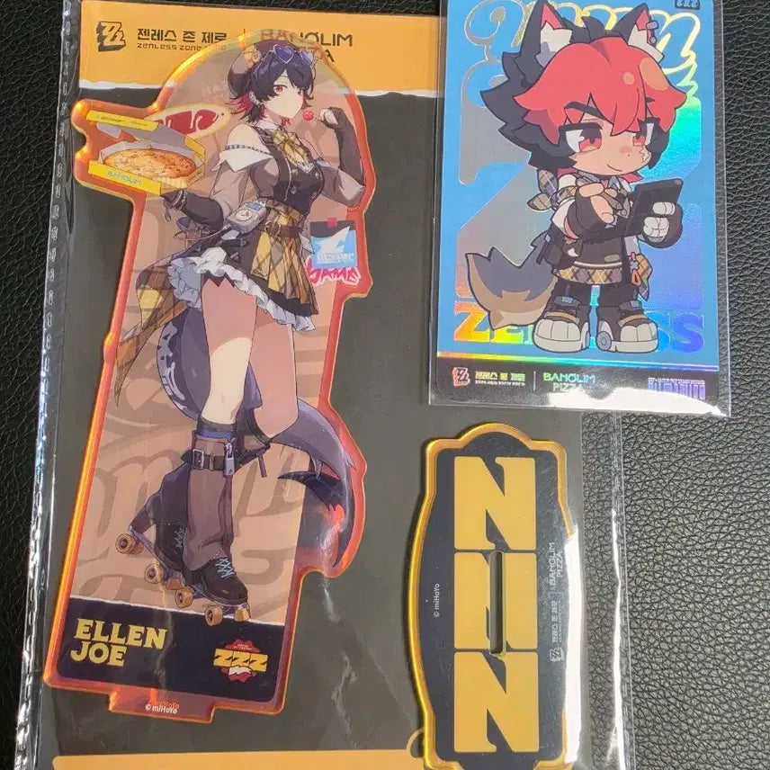 [BUNJANG] Zenless Zone Zero Ellen Acrylic Stand & Vanolim Pizza Collaboration Goods / 젠레스 존 제로 아크릴 스탠드 굿즈 반올림피자 반올림 엘렌
