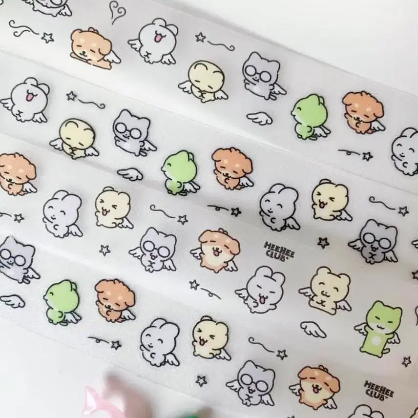 [BUNJANG] Heehee Club Tiny Angel Kiss Cut Sticker / 띵)히히클럽 타이니 엔젤 키스컷
