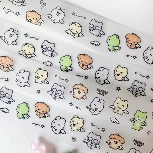 [BUNJANG] Heehee Club Tiny Angel Kiss Cut Sticker / 띵)히히클럽 타이니 엔젤 키스컷