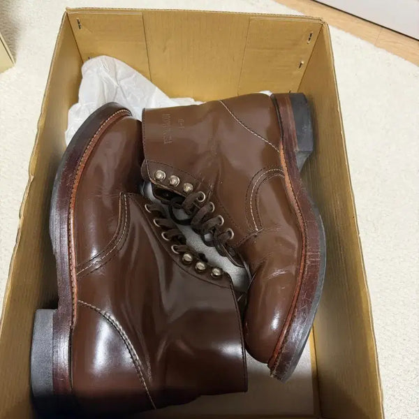 [BUNJANG] The Real McCoy's Logger Boots Brown / [8d] 리얼맥코이 리거부츠 브라운