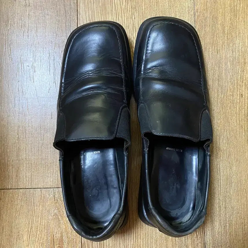 [BUNJANG] Prada Men's Black Leather Loafers Size 8 (270) / 프라다 남성 로퍼 블랙 사이즈 8 270
