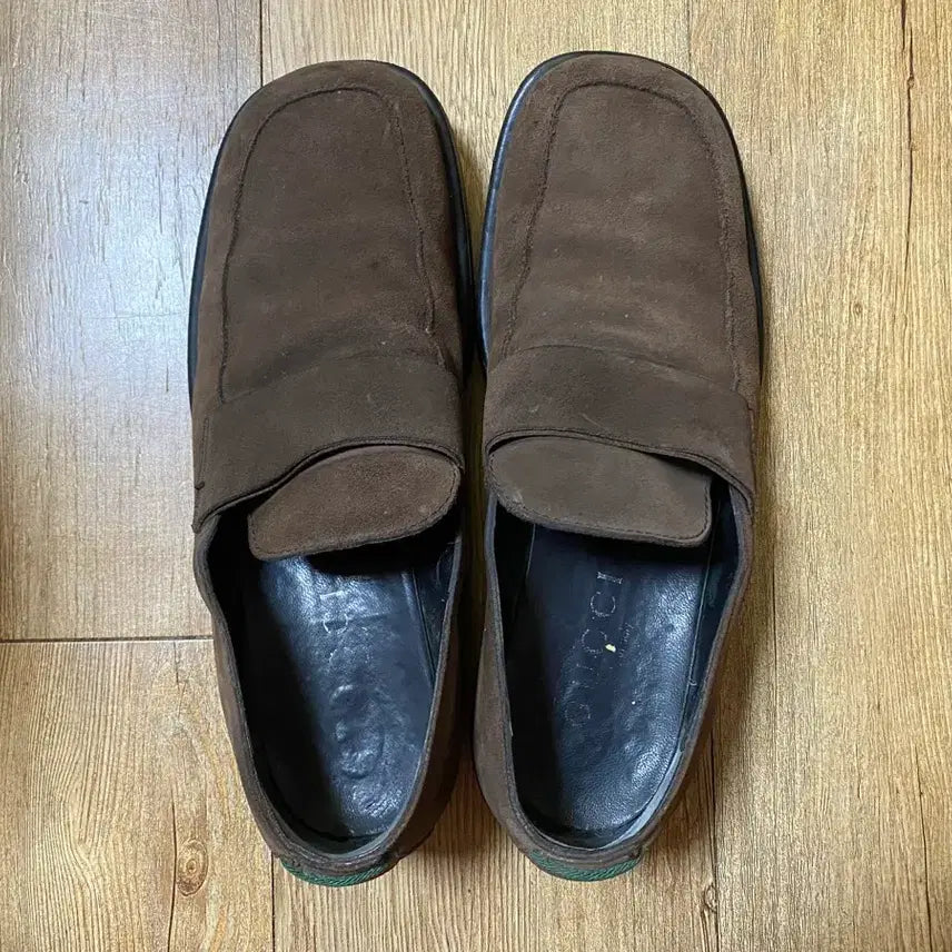 [BUNJANG] Gucci Suede Loafers Brown Size 42.5E / 구찌 남성 로퍼 스웨이드 브라운 사이즈 42.5 E 275