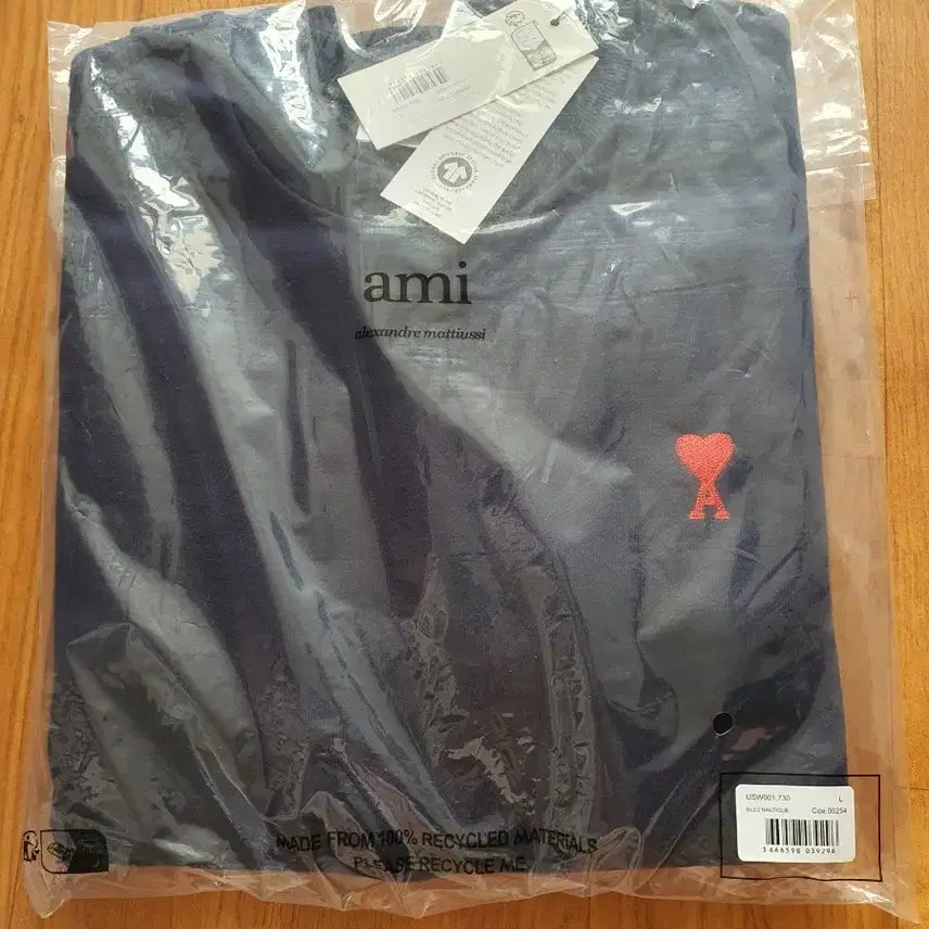[BUNJANG] Ami Sweatshirt Navy L / 아미 맨투맨 네이비 L