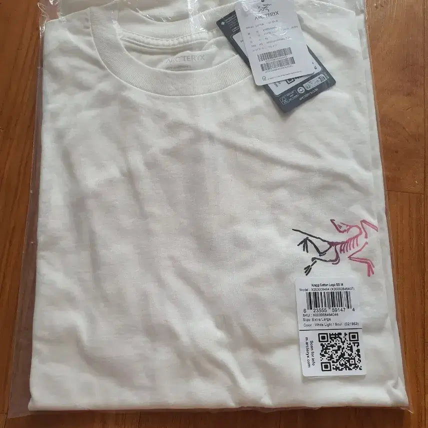 [BUNJANG] Arc'teryx Short Sleeve T-shirt White L / 아크테릭스 반팔티 화이트 L