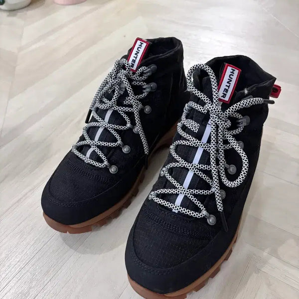 [BUNJANG] Hunter Black Hiking Boots / 헌터 블랙 하이킹화