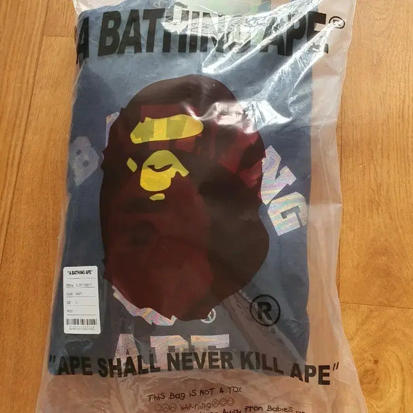 [BUNJANG] BAPE Navy Hoodie L / 베이프 후드티 네이비 L