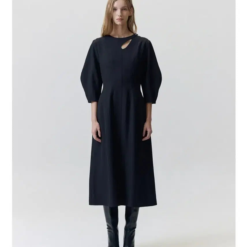[BUNJANG] Hae By Hae Kim Black Balloon Dress / 해바이해킴 블랙 벌룬 드레스
