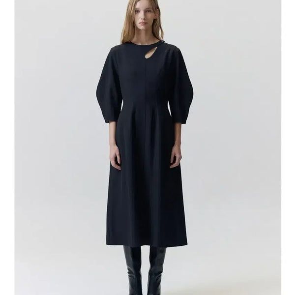 [BUNJANG] Hae By Hae Kim Black Balloon Dress / 해바이해킴 블랙 벌룬 드레스