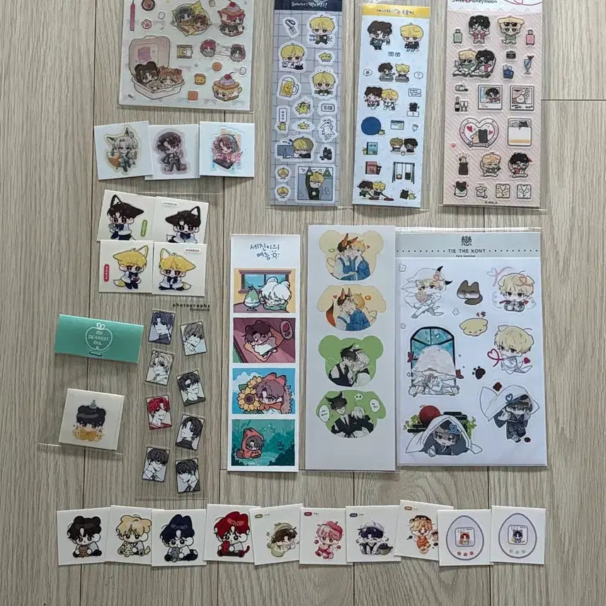 [BUNJANG] Demon's Dead: A Tale of the Wuxia World Stickers Bundle Set / 데못죽 비공굿 스티커 스튜님 이로님 지츄님 에긍님 물개님 호떡님 쮜님