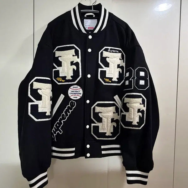 [BUNJANG] Supreme 25FW Drill Team Wool Varsity Jacket / (L) 25fw 슈프림 드릴 팀 울 바시티