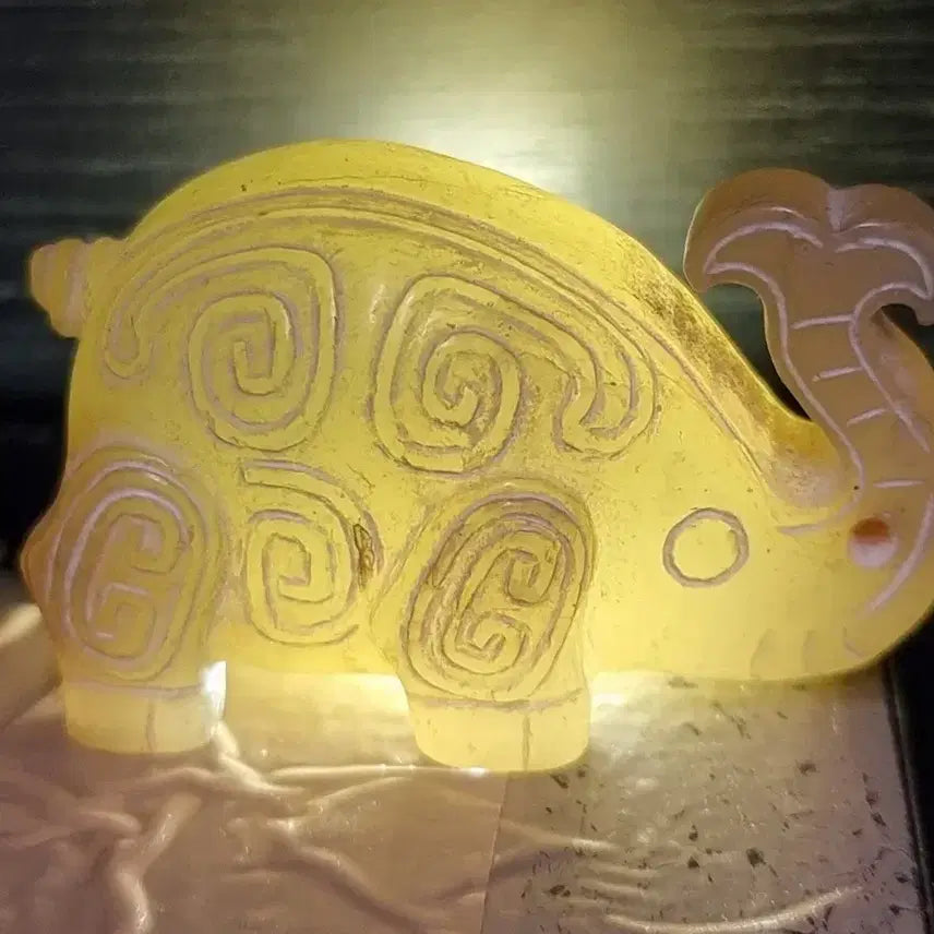 [BUNJANG] Antique Elephant Jade Carving (Yellow Jade & White Jade) / 오래된 코끼리 옥 조각품 황옥 청백옥