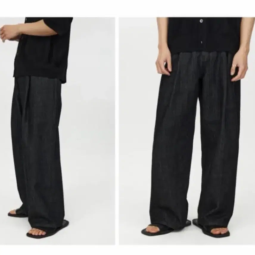 [BUNJANG] Youth Structure Wide Denim Washed Black / [30/30] 유스 스트럭쳐 와이드 데님 워시드 블랙 판매