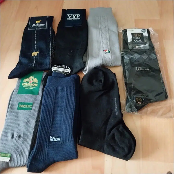 [BUNJANG] Men's Socks Set (Various Brands) / 다양한 브랜드 남성 양말 세트 (Ronson, Pierre Cardin, Vicman 등)