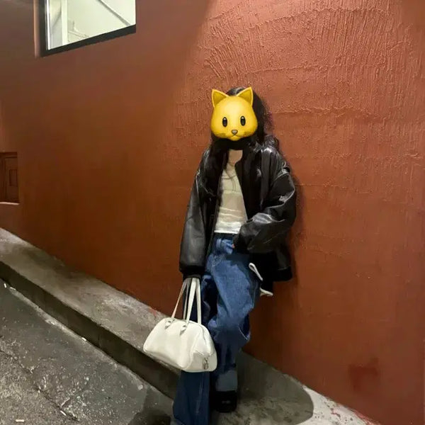 [BUNJANG] Zara Real Leather Jacket (Size S) / 자라 리얼 레더자켓