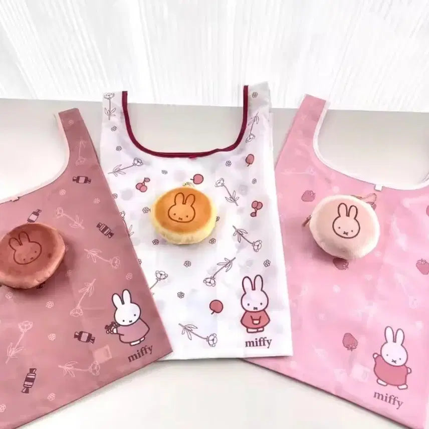 [BUNJANG] Miffy Baked Bread Series Shopping Basket / 미피 구운빵 장바구니 3가지 색상 ( + 핑크빵 탄빵 )