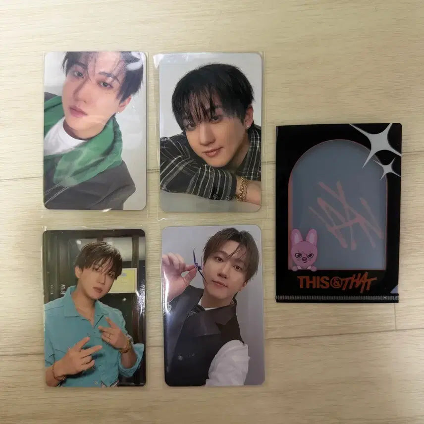 [BUNJANG] Stray Kids D&S Popup Lucky Draw Changbin Photocard Bundle Set / 4장 일괄) 스트레이키즈 디스앤댓 팝업 특전 앨포 창빈 포토카드