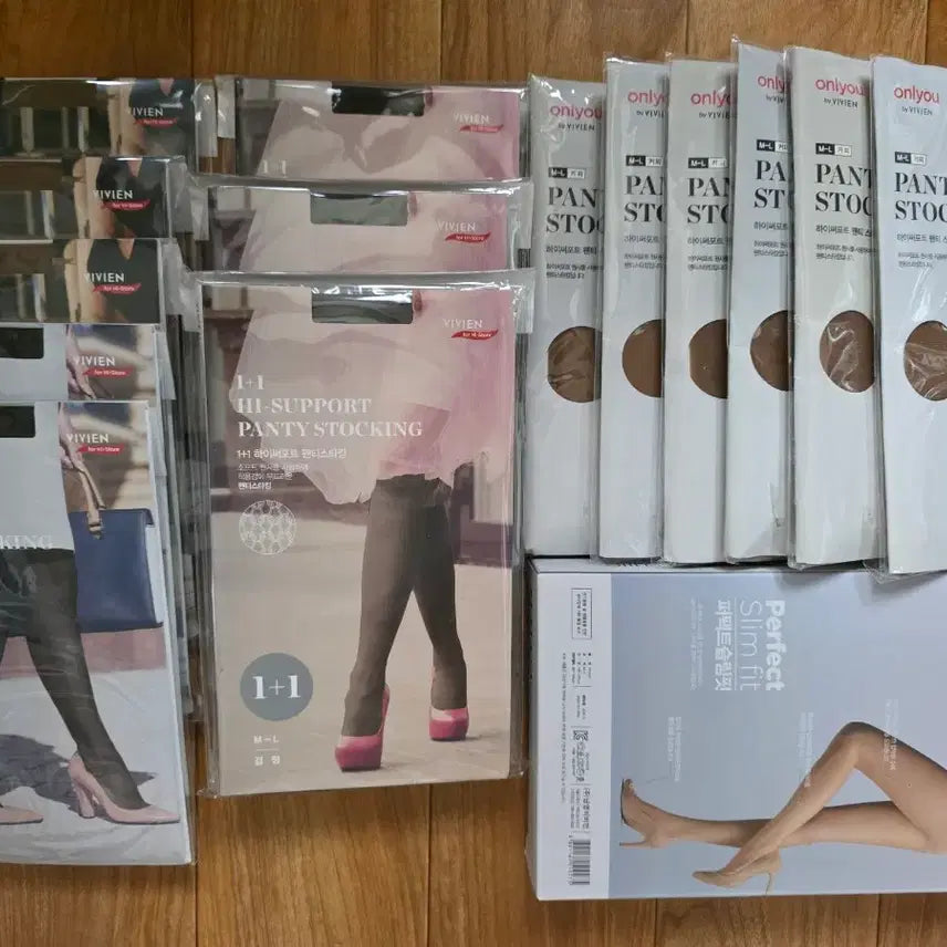 [BUNJANG] Vivian High Support Stockings Set (22 Pairs) / 비비안 하이서포트 팬티스타킹 (22개)