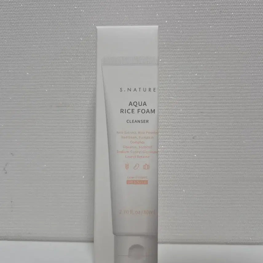 [BUNJANG] S Nature Aqua Rice pH-Balanced Cleansing Foam 80ml / 새상품) 에스네이처 약산성 클렌징폼 80ml