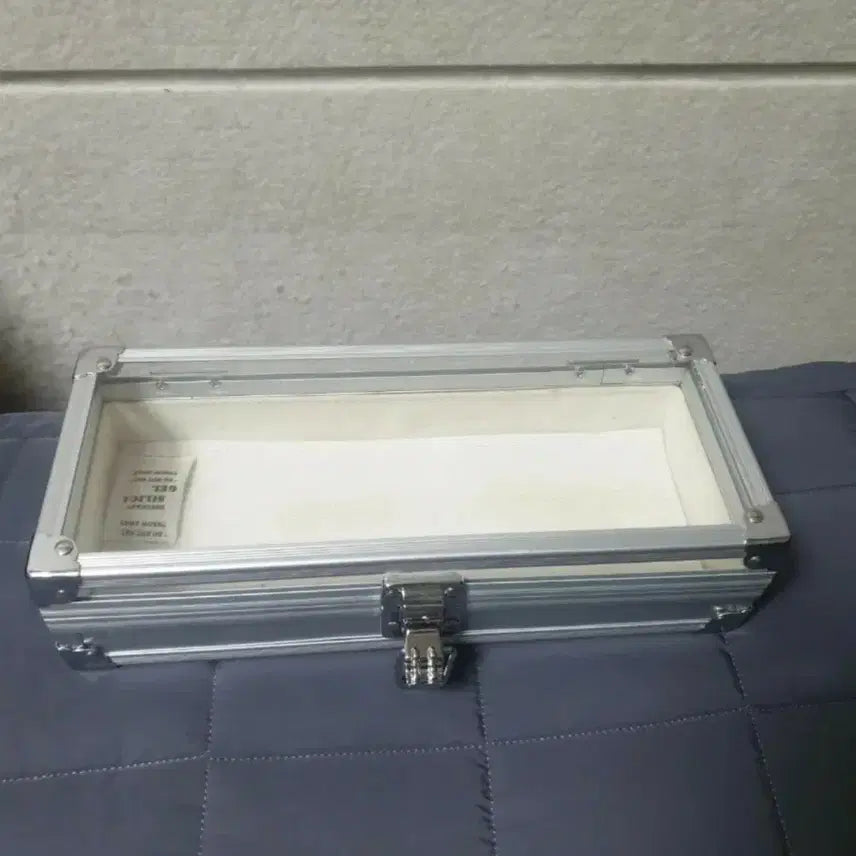 [BUNJANG] Aluminum Clear Storage Case Makeup Accessories Tool Pokémon Card Holder / 알루미늄 투명 수납 케이스 메이크업 악세사리 공구 포켓몬 카드 보관함