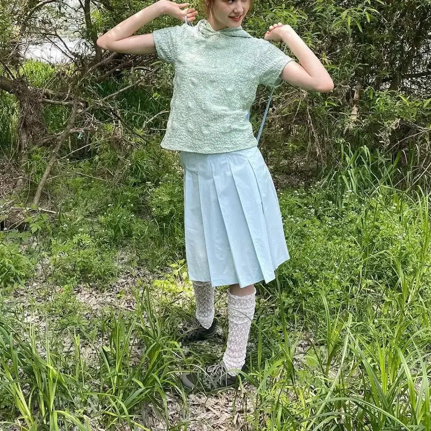 [BUNJANG] Pesto Pleats Midi Skirt / 페스토 플리츠 미디 스커트