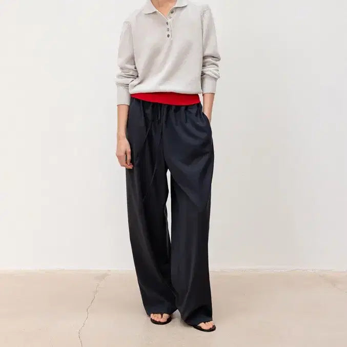 [BUNJANG] Mundal Thierry Collar Knit - Light Gray / 문달 니트 Thierry Collar Knit in Light gray