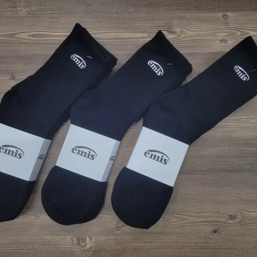 [BUNJANG] Emis Black Socks (12 Pairs) / Emis  블랙 양말 12켤레