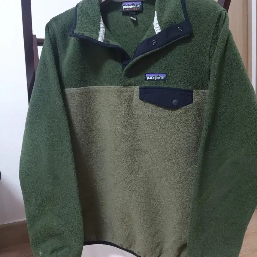 [BUNJANG] Patagonia Women's Synchilla Khaki Two-Tone Jacket XS / [Women's XS] 파타고니아 신칠라 카키 투톤