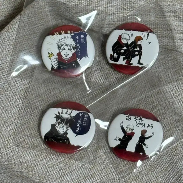 [BUNJANG] Jujutsu Kaisen Collection Petit Jump Shop Original Art Can Badge Bundle Set / 주술회전 컬렉션 캔뱃지 쁘띠 점프샵 원화