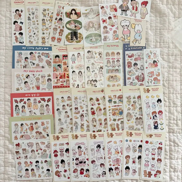 [BUNJANG] Space Bora Sticker Set Bundle Set / 유보라(스페이스보라) 씰스 35장 일괄