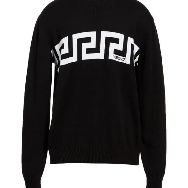 [BUNJANG] Versace Black Medusa Pattern Knit 110 / 베르사체 블랙 메두사 패턴 니트 110 (새제품)