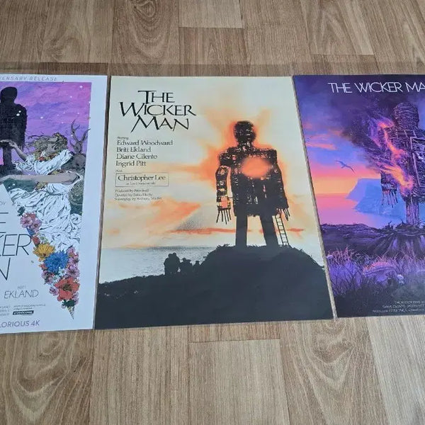[BUNJANG] The Wicker Man: Final Cut A3 Poster Set (3 Types) / 위커 맨:파이널 컷 A3포스터 3종 일괄 팝니다