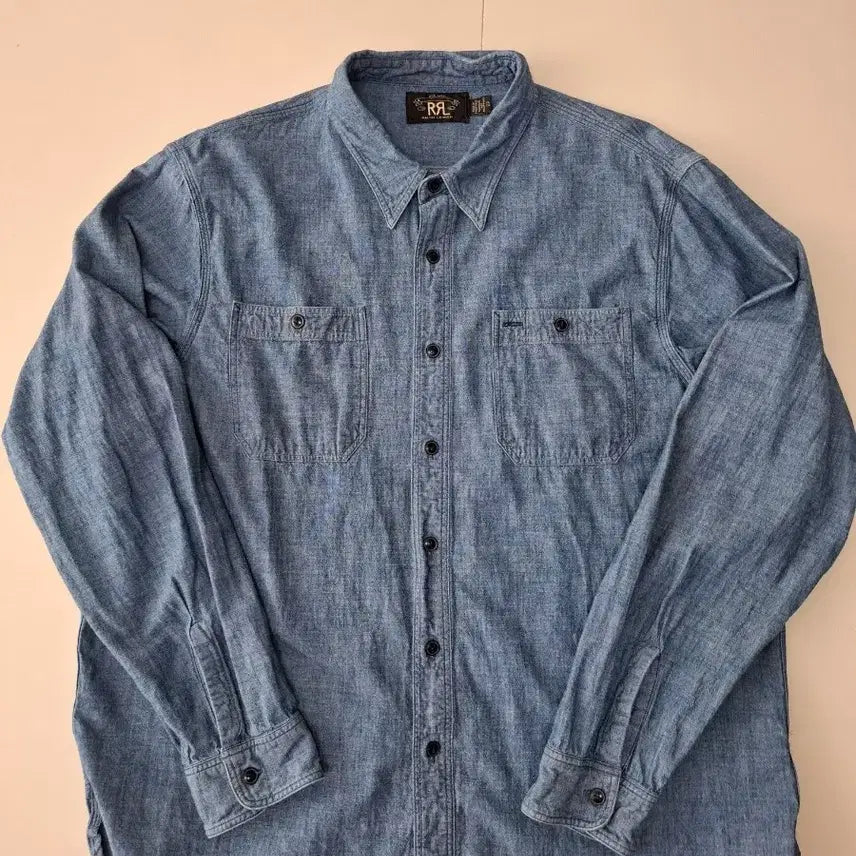 [BUNJANG] RRL Chambray Denim Shirt XL / XL RRL 샴브레이 데님 셔츠