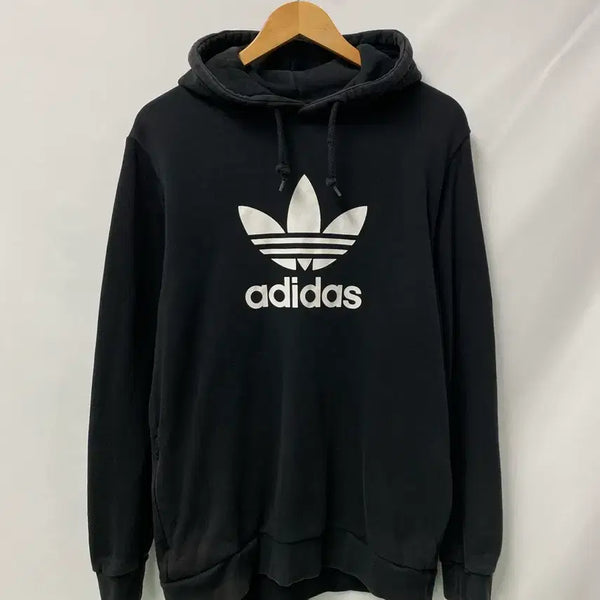 [BUNJANG] Adidas Trefoil Classic Black Hoodie L / 231. 아디다스 트레포일 클래식 블랙 후드티L