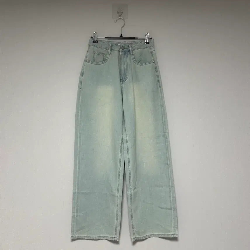 [BUNJANG] Light Wash Wide Leg Denim Pants / 연청 워싱 와이드 데님 팬츠