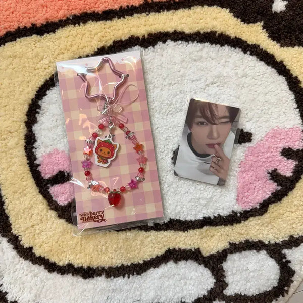 [BUNJANG] NCT WISH Wish Bakery Beaded Keychain Sion 6000 Yen Photocard Bundle Set / 엔시티위시 위시베이커리 비즈키링, 6천엔포카 시온