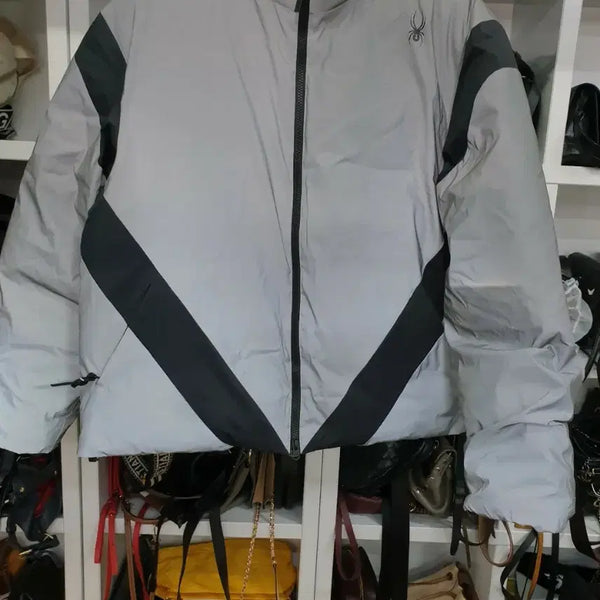 [BUNJANG] Spider Reflective Down Puffer Jacket L / 스파이더 리플렉티브 오리털 패딩 L 곳곳에 상태안좋음